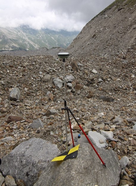 GNSS antenna during in-situ operations