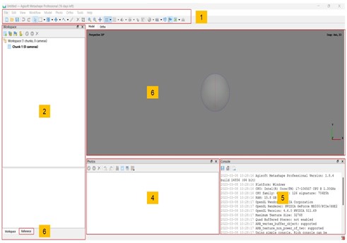 Metashape Graphic User Interface