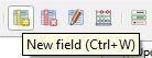 Attribute table new field button