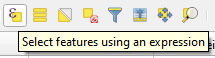 Select features using an expression button